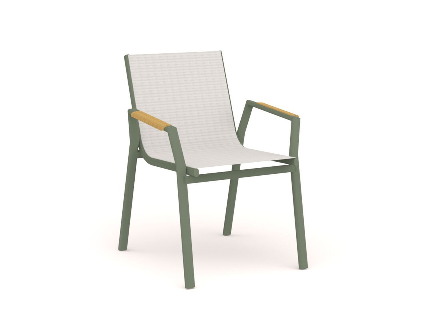 Алюминиевый стул с порошковым покрытием с подлокотниками 10Deka Gardel ARCH-00105083