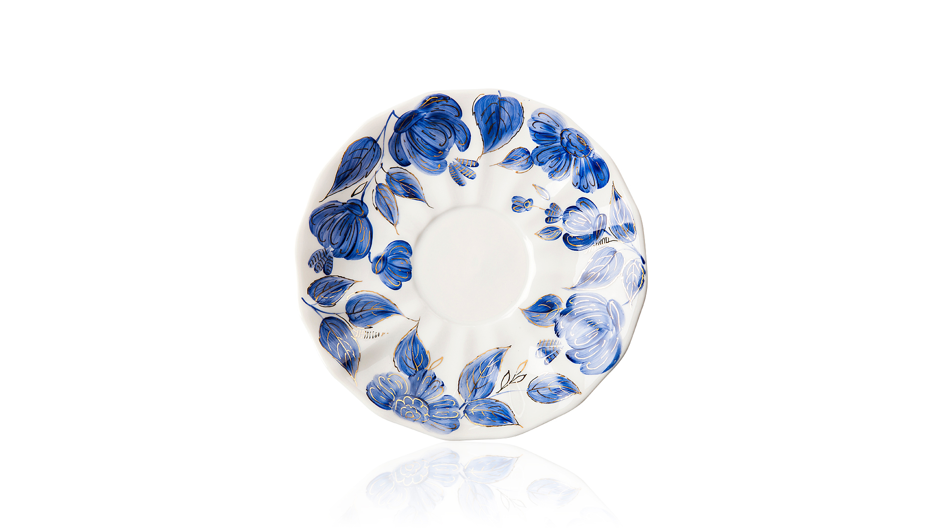 10617340 Мануфактуры Гарднеръ в Вербилках Чайная пара " Вечерний звон" Фарфор, Керамика  - Вид №2