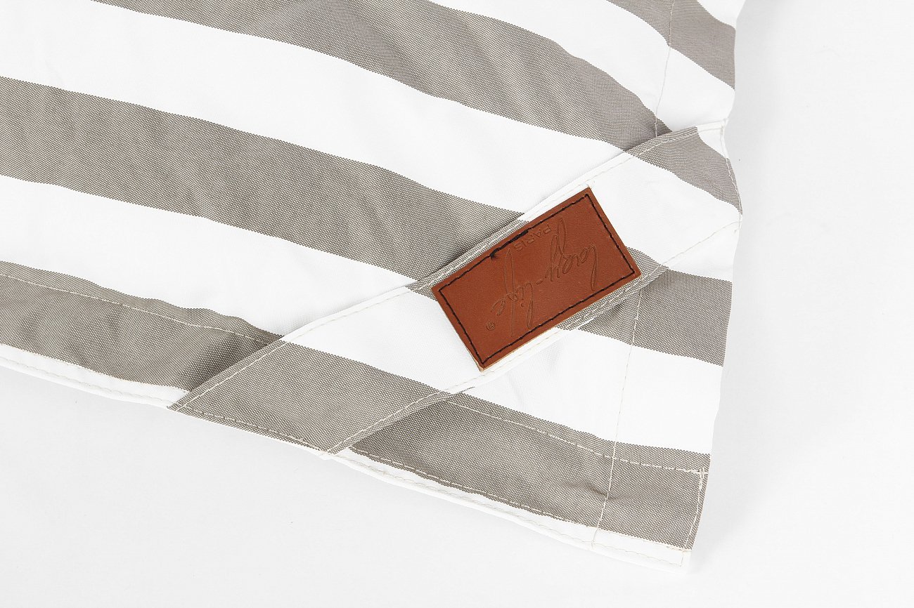 Пуф XXL черно-белый в полоску LAZY LIFE PARIS ДИЗАЙНЕРСКИЕ 051203 Белый;черный  - Вид №2