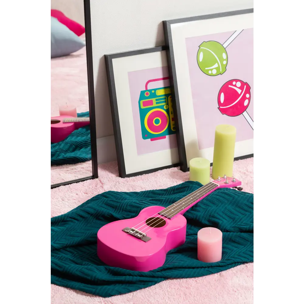 Ковер полиэстер Лавсан Пинк 80x150 см цвет розовый Amigo STLM-2072591 - Вид №6