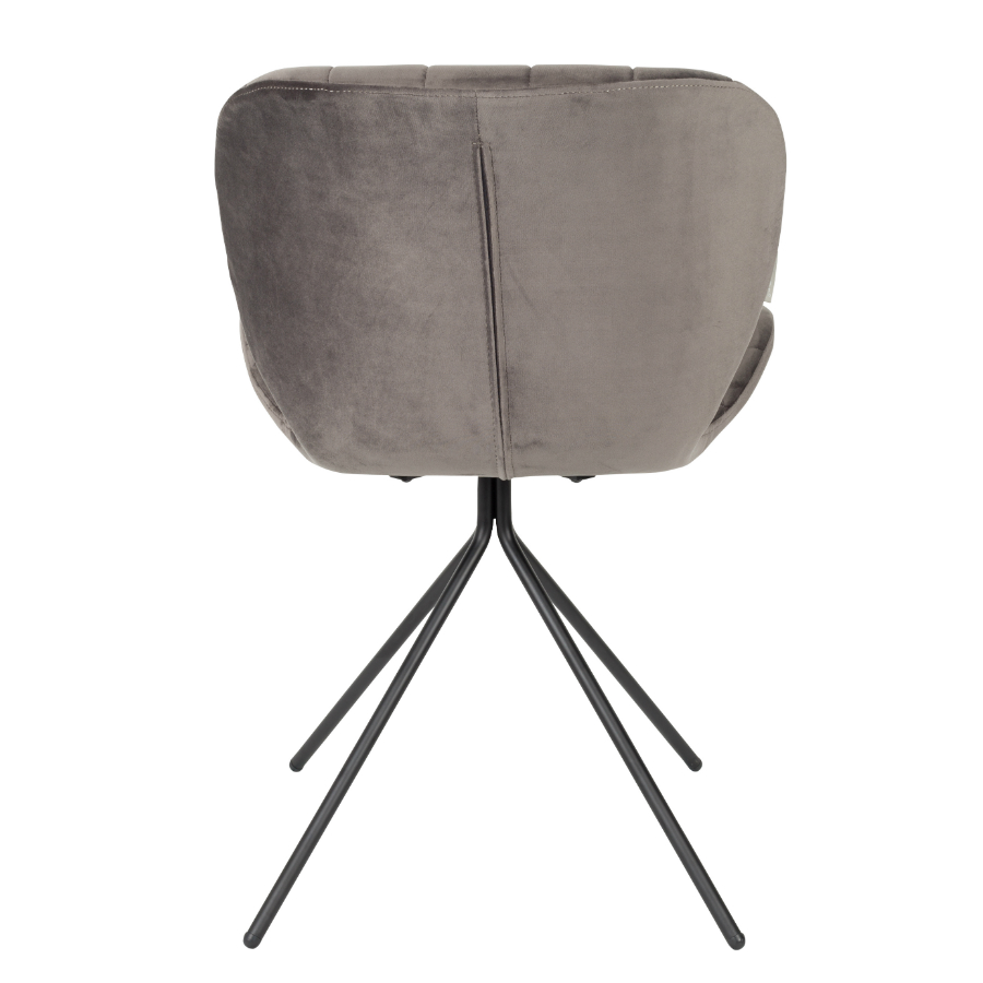 Стул OMG Velvet серый Zuiver 1100365 - Вид №6