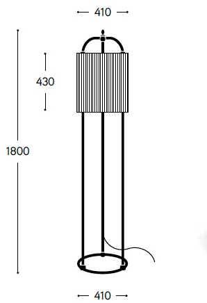 Aldo Bernardi Торшер из ткани  Os.t5.01  - Вид №1
