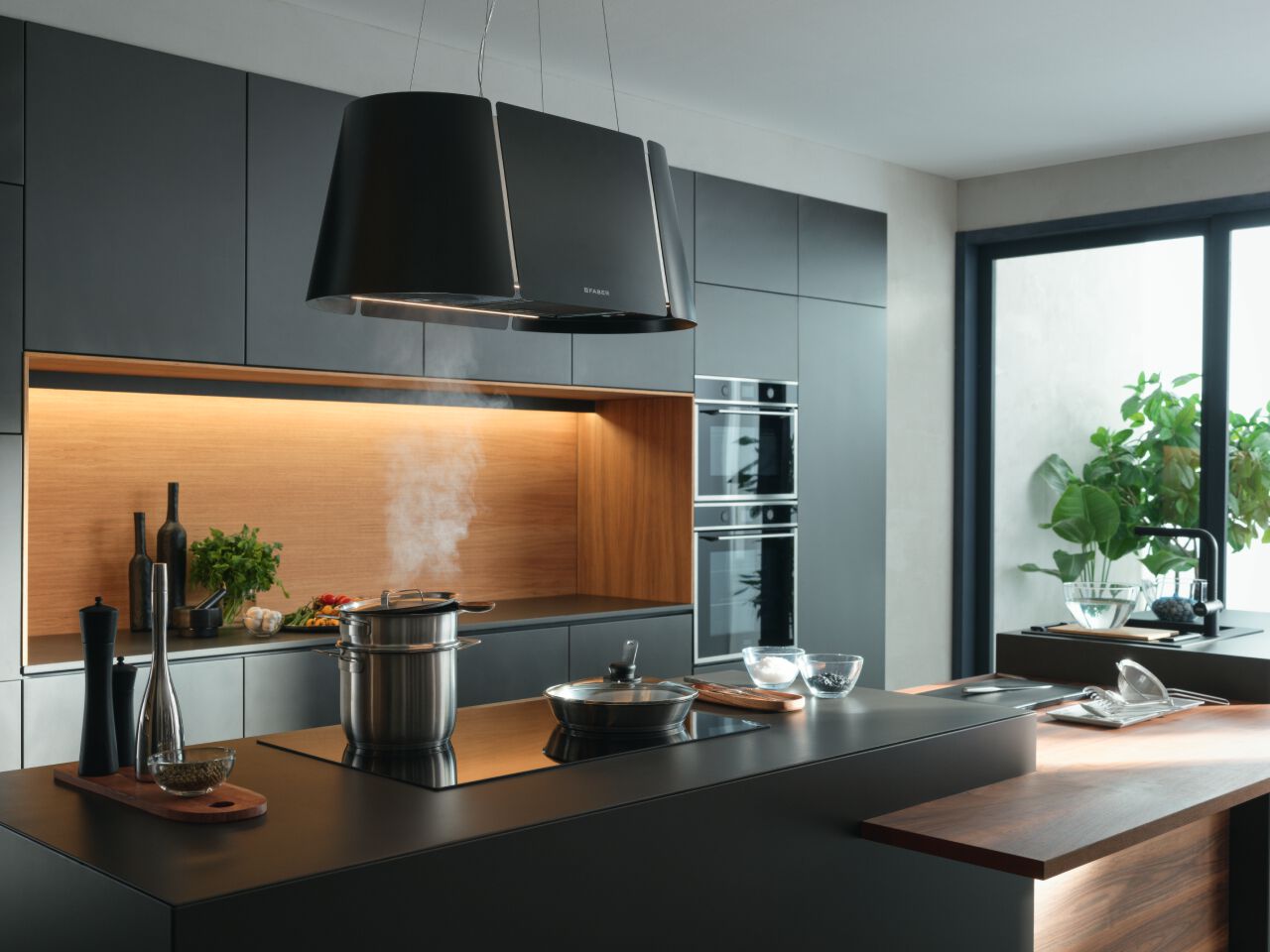 Островная вытяжка со встроенным освещением FABER Beat ARCH-00082670 - Вид №1