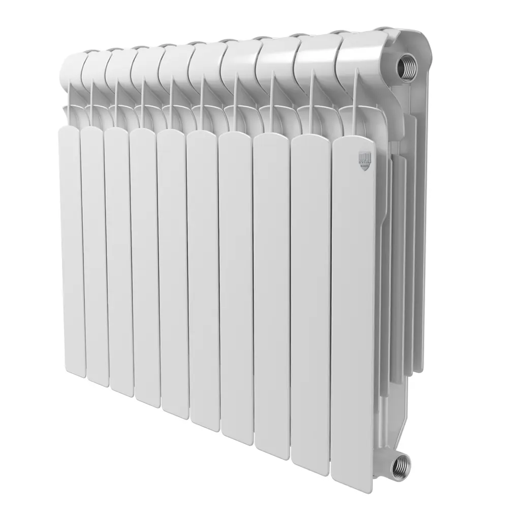 Радиатор Royal Thermo Indigo 500 алюминий 10 секций боковое подключение цвет белый 82258107 STLM-2090992  - Вид №1
