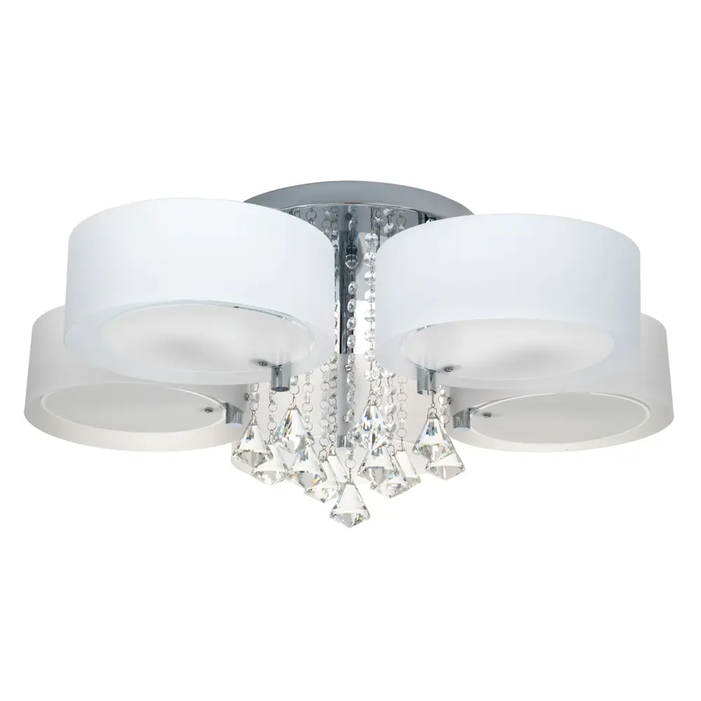 Люстра потолочная Lamplandia Lima 3017-5, 5 ламп, 17 м², цвет белый STLM-2192787