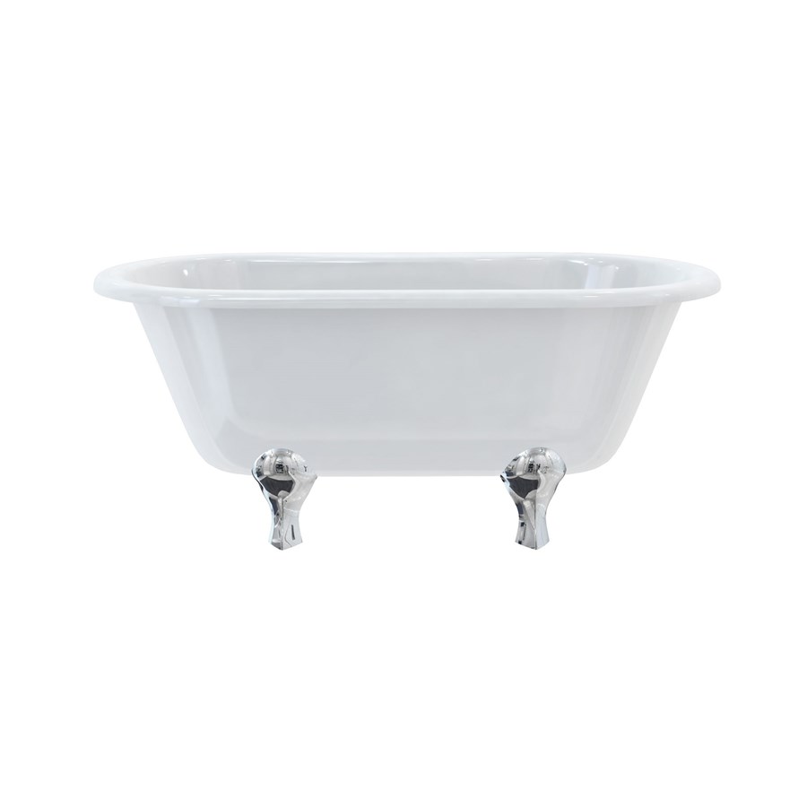 Burlington Двухсторонняя ванна Windsor 150 см с роскошными ножками с ножками Luxury Classic из хрома E4 L3C  - Вид №6