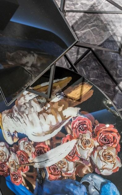 MOMENTI Низкий круглый металлический журнальный столик The black attitude sun-id-1426097 - Вид №4