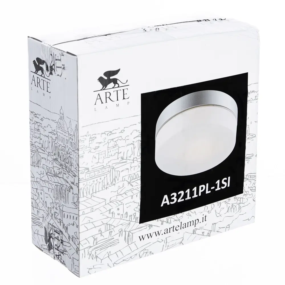 Светильник ЖКХ Aqua 60 Вт IP44, накладной, круг, цвет серебряный 18211471 STLM-2010281 Santreyd  - Вид №6