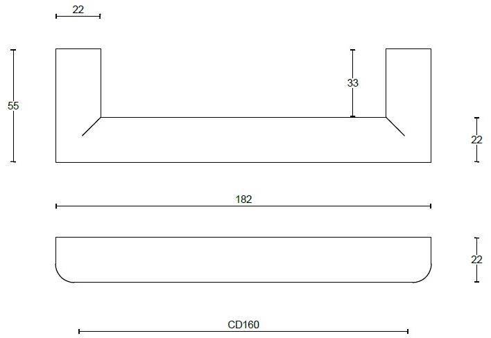 Formani Мебельная ручка из нержавеющей стали Two Pb23/160-320-480 - Вид №3