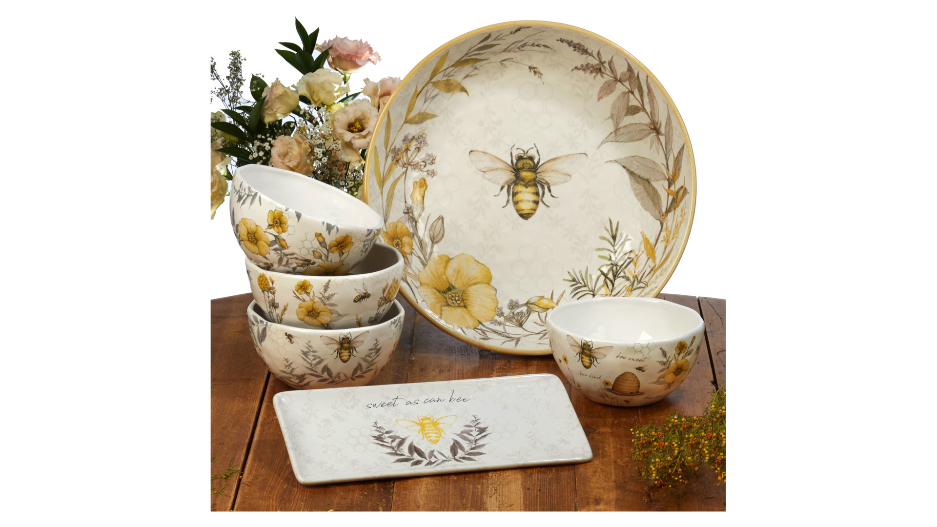 10671420 Certified International Блюдо глубокое Certified Int. Пчелки 33см, керамика Керамика  - Вид №1