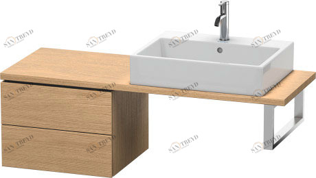 LC582705252 Шкафчик для компактной консоли L-Cube #LC5827 520 x 477 мм Европейский дуб, декор Duravit