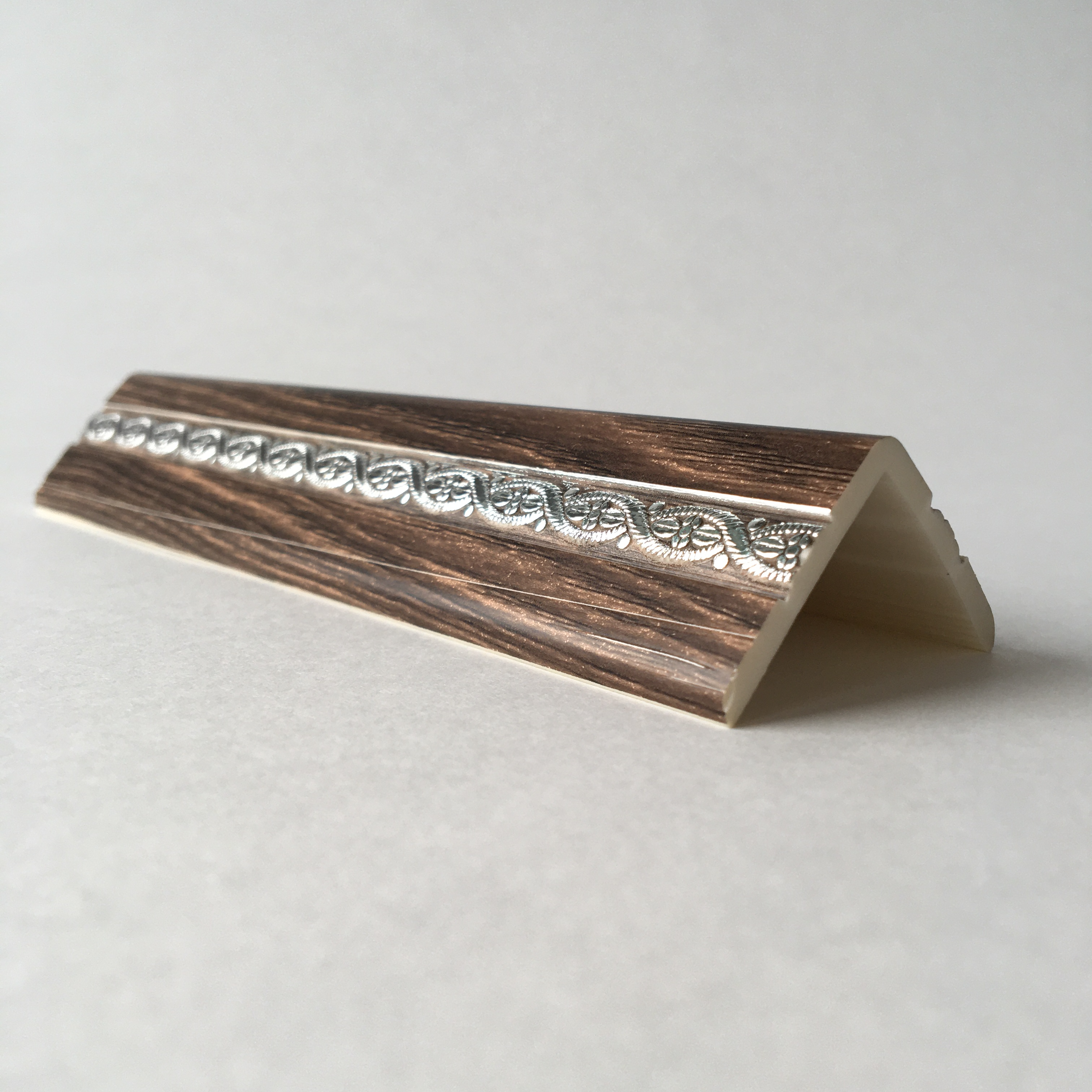 Угол наружный ПВХ Косичка SWU 49 2m хром DEKOR PANEL DP324