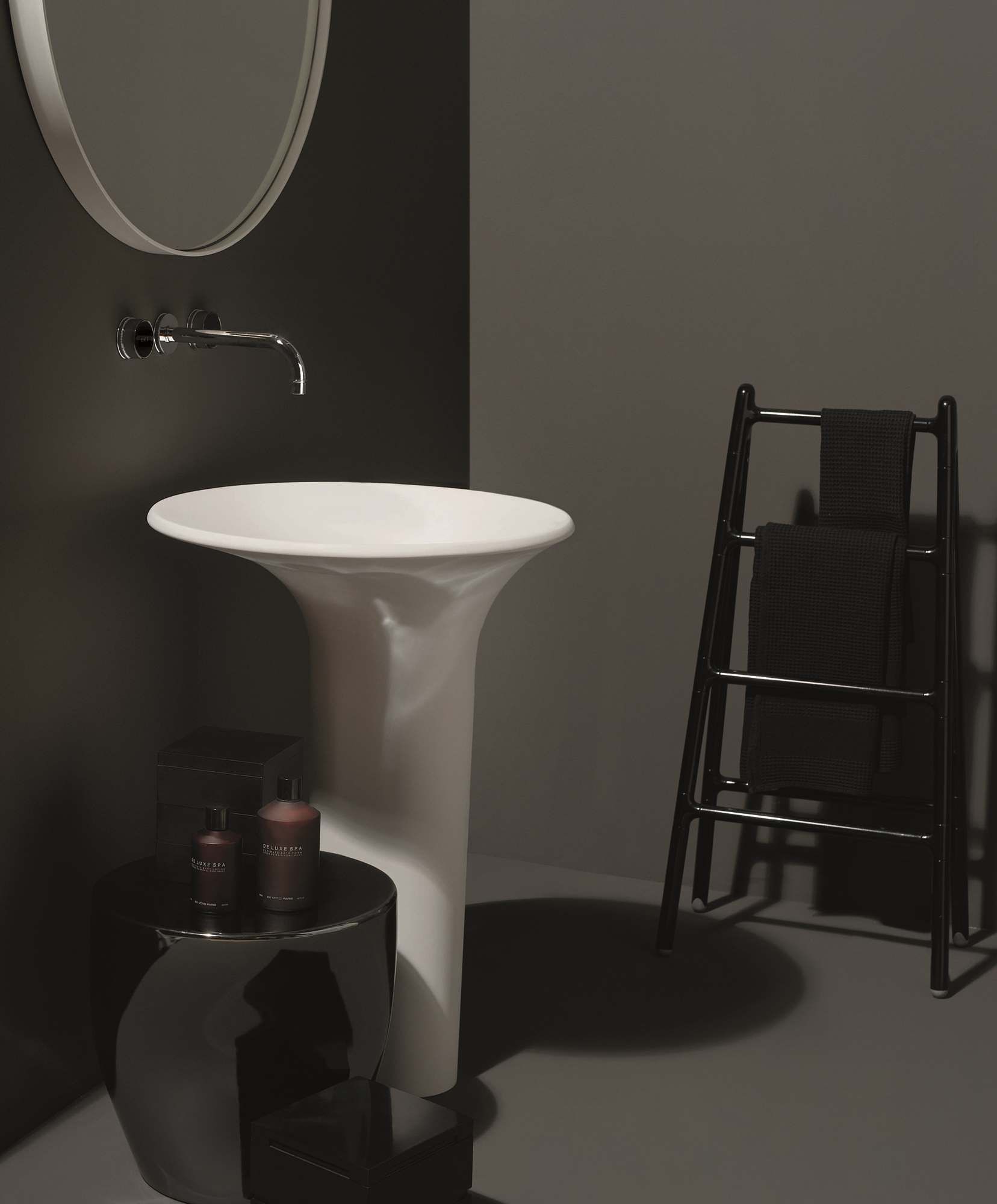 Круглая отдельно стоящая раковина из Cristalplant® Zucchetti ARCH-00107923 - Вид №13