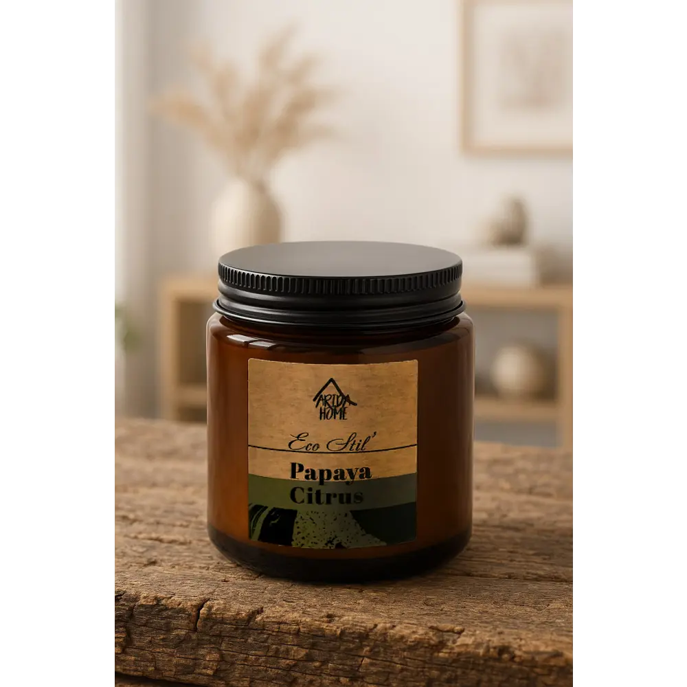 Свеча в стакане ароматизированная Eco Stil Папайя и цитрус ARIDA HOME STLM-2013391 - Вид №6
