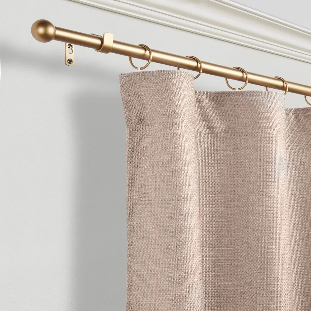 Карниз однорядный раздвижной d19/16 мм шар 160-320 см цвет бронза ORBIS STLM-2057336 - Вид №5