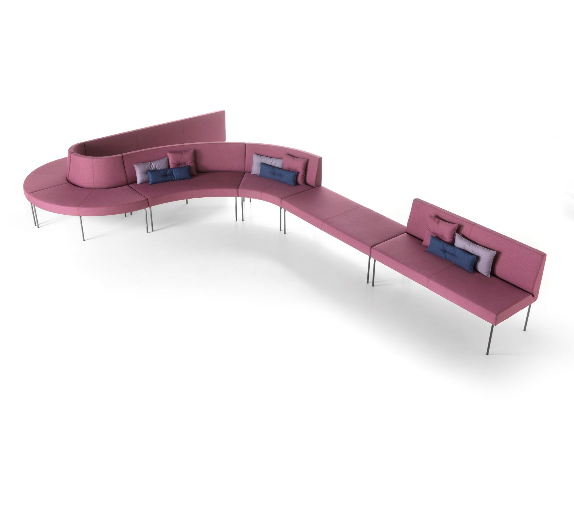 Мягкая скамейка из ткани SITIA Laguna ARCH-00129293 - Вид №18