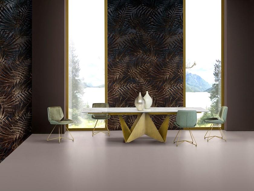 Natisa Раздвижной стол из металла и столешница из керамогранита sun-id-1498025 - Вид №1