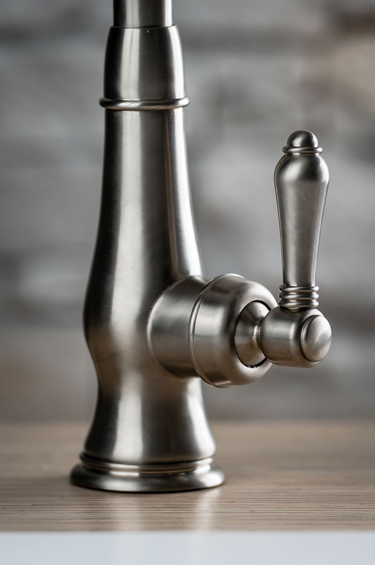 3430 Смеситель для мойки Pull-Down на одно отверстие с боковой душевой лейкой Nicolazzi Series Modern  - Вид №2