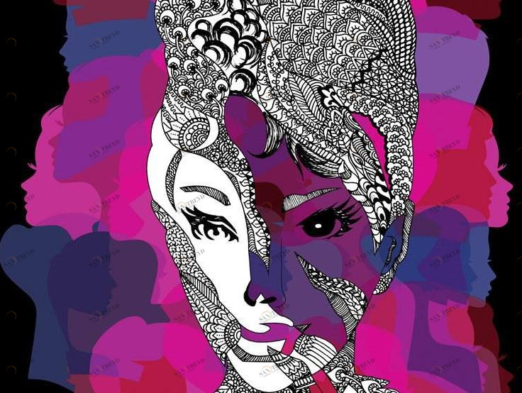 MOMENTI Авторский художественный принт Crazy home paintings Ah-010