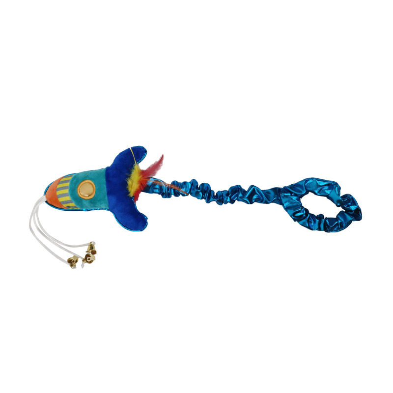 ПР0050374 Игрушка для кошек Super Space Дразнилка Ракета с колокольчиками CHOMPER 