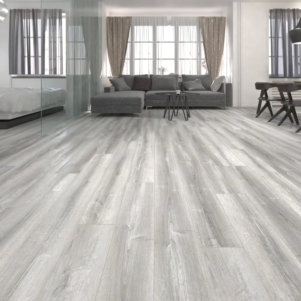 ARTENS Ламинат «Дуб Фабиан» с фаской - серый напольный декор 86418955 STLM-0068836