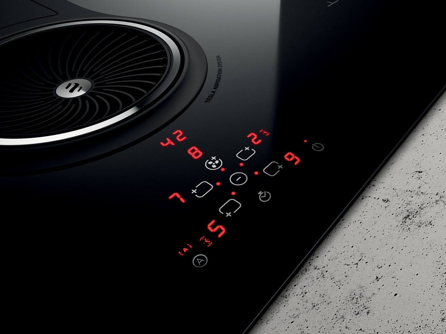 NIKOLATESLA BL/F/83-PRF0120978A Индукционные варочные панели / индукционная, .nikolatesla.панель+вытяжка, стеклокерамика, индукционная, 83см, сенсорное управление , pot detector, bridge zones, power limitation , 900м3, фильтрация, черный Elica  - Вид №1