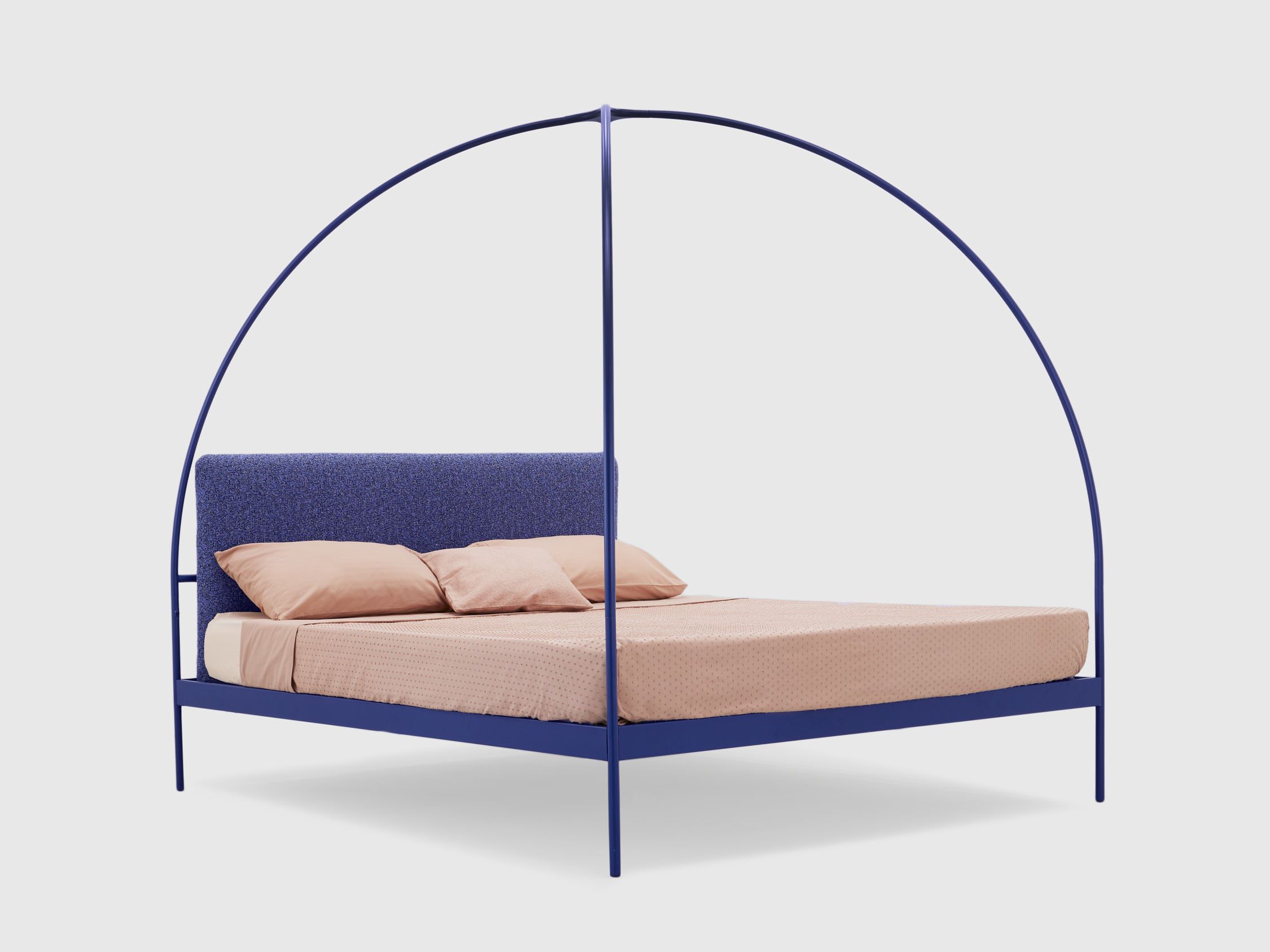 Двуспальная кровать из кованого железа с мягким изголовьем Lispi VOLTA ARCH-00075822 - Вид №6