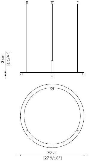 Paolo Castelli Металлический светодиодный подвесной светильник sun-id-1475482 - Вид №10