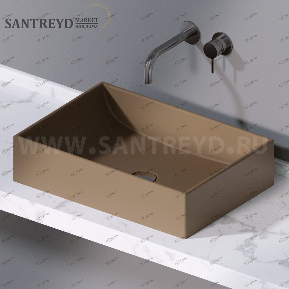 L239132 Накладная раковина на столешницу  прямоугольная A. e T. Italia THIN AeT ITALIA