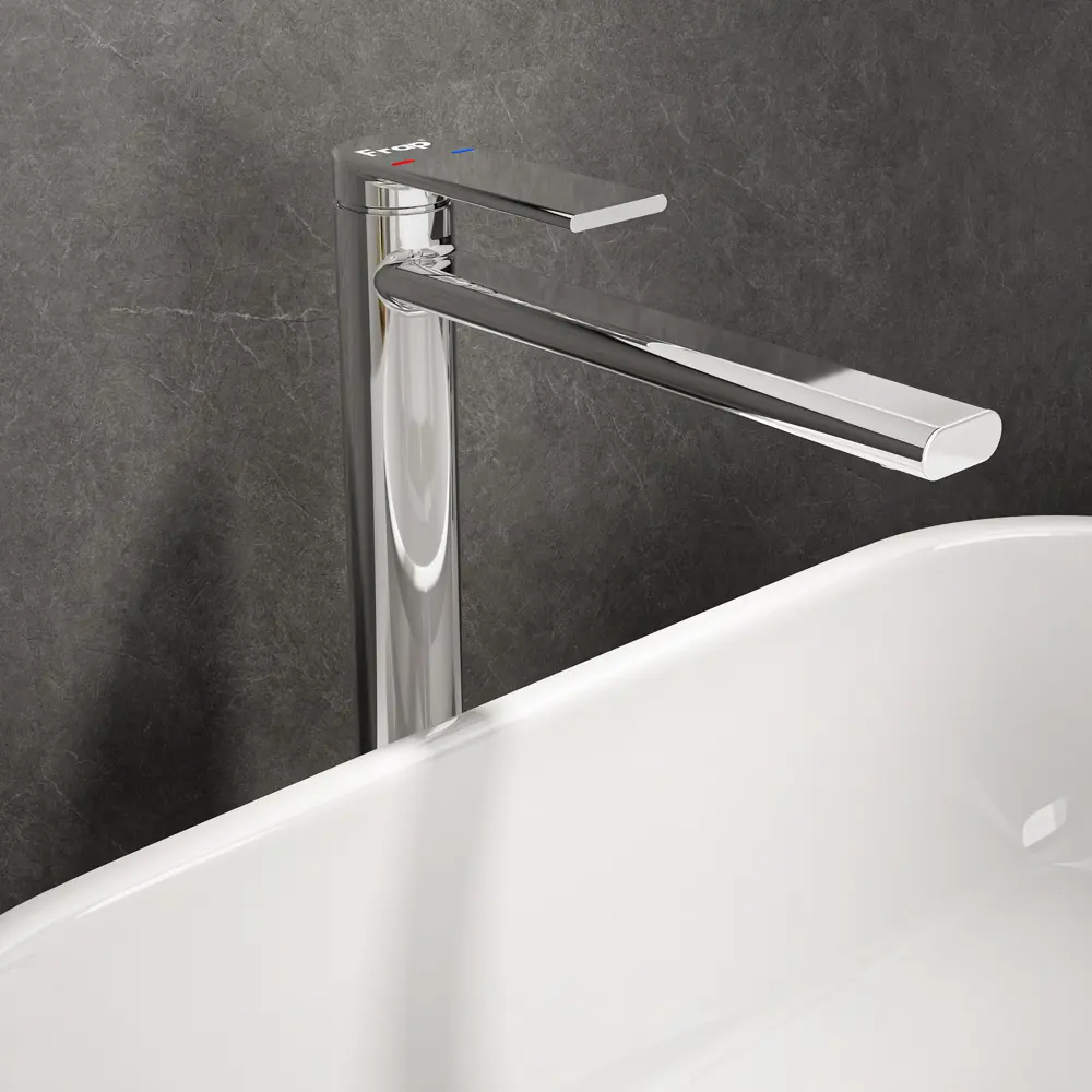 Смеситель FRAP Arne для раковины: стиль и функциональность в хромированном исполнении 89359050 STLM-0993479 - Вид №5