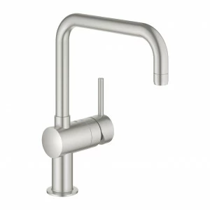 Смеситель для кухни GROHE Minta с U-изливом, суперсталь (32488DC0)