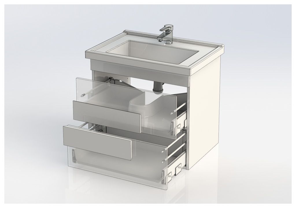 Тумба под раковину Aquanet Мадейра 70 дуб кантри sun-id-275387 - Вид №7
