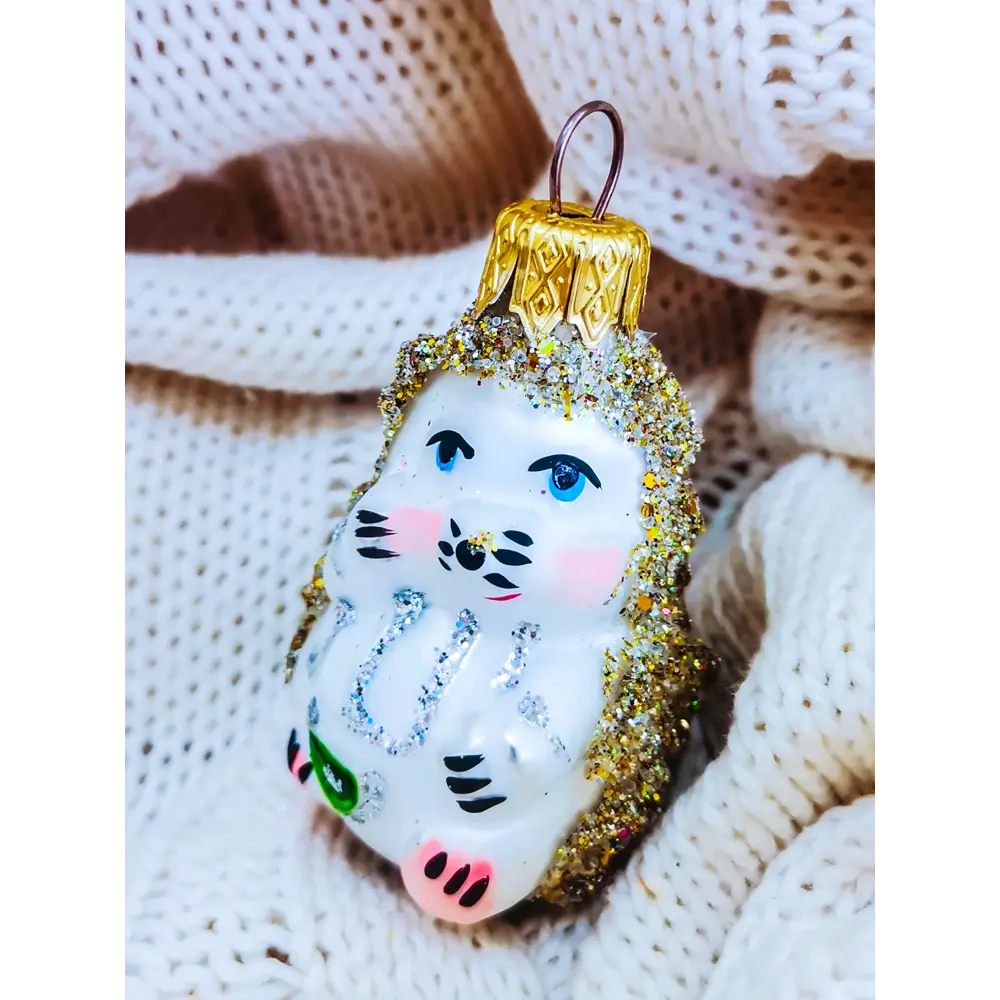 82856232 Елочное украшение Ёжик/Снеговик высота 10 см STLM-0952730 Santreyd  - Вид №9