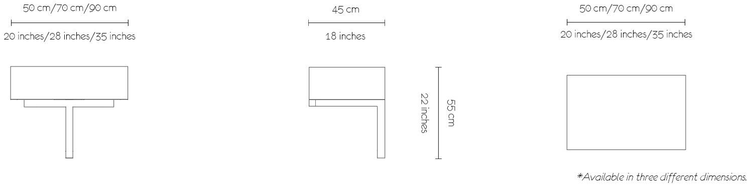 MORADA Прямоугольная подвесная тумбочка из дерева с ящиками Shanghai Shanghai hns - Вид №4