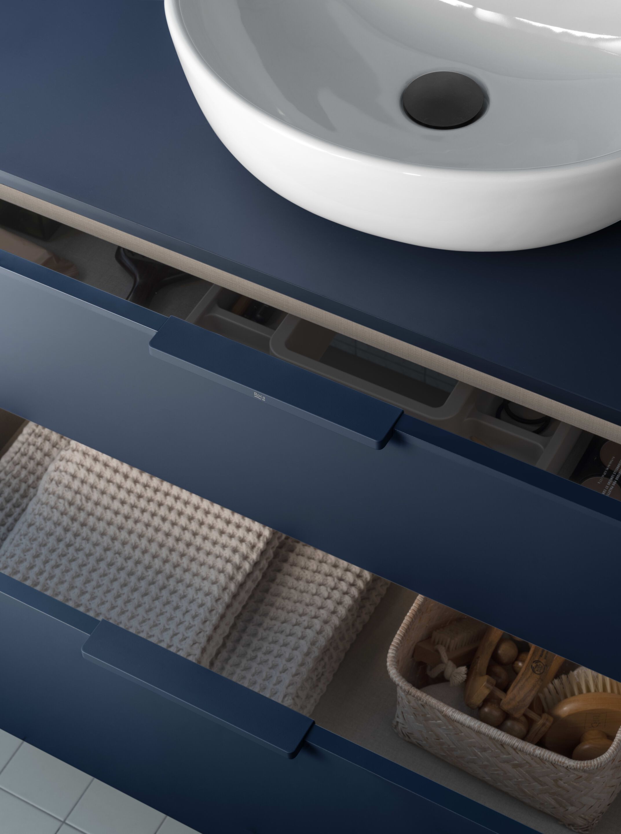 Круглая керамическая столешница для рук Roca Optica ARCH-00054271 - Вид №2