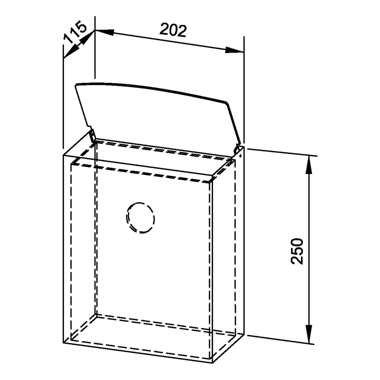 728030 Урна для гигиенических отходов WP179 WAGNER_EWAR A-LINE Wagner Ewar  - Вид №1