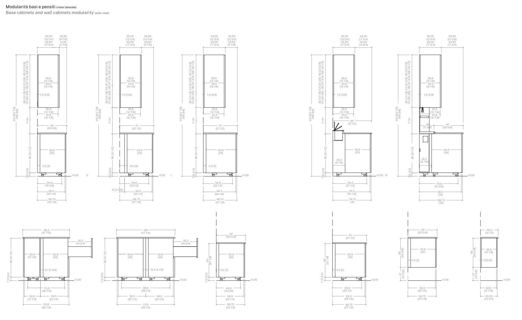 Линейная секционная кухня ERNESTOMEDA ARCH-00081468 - Вид №2