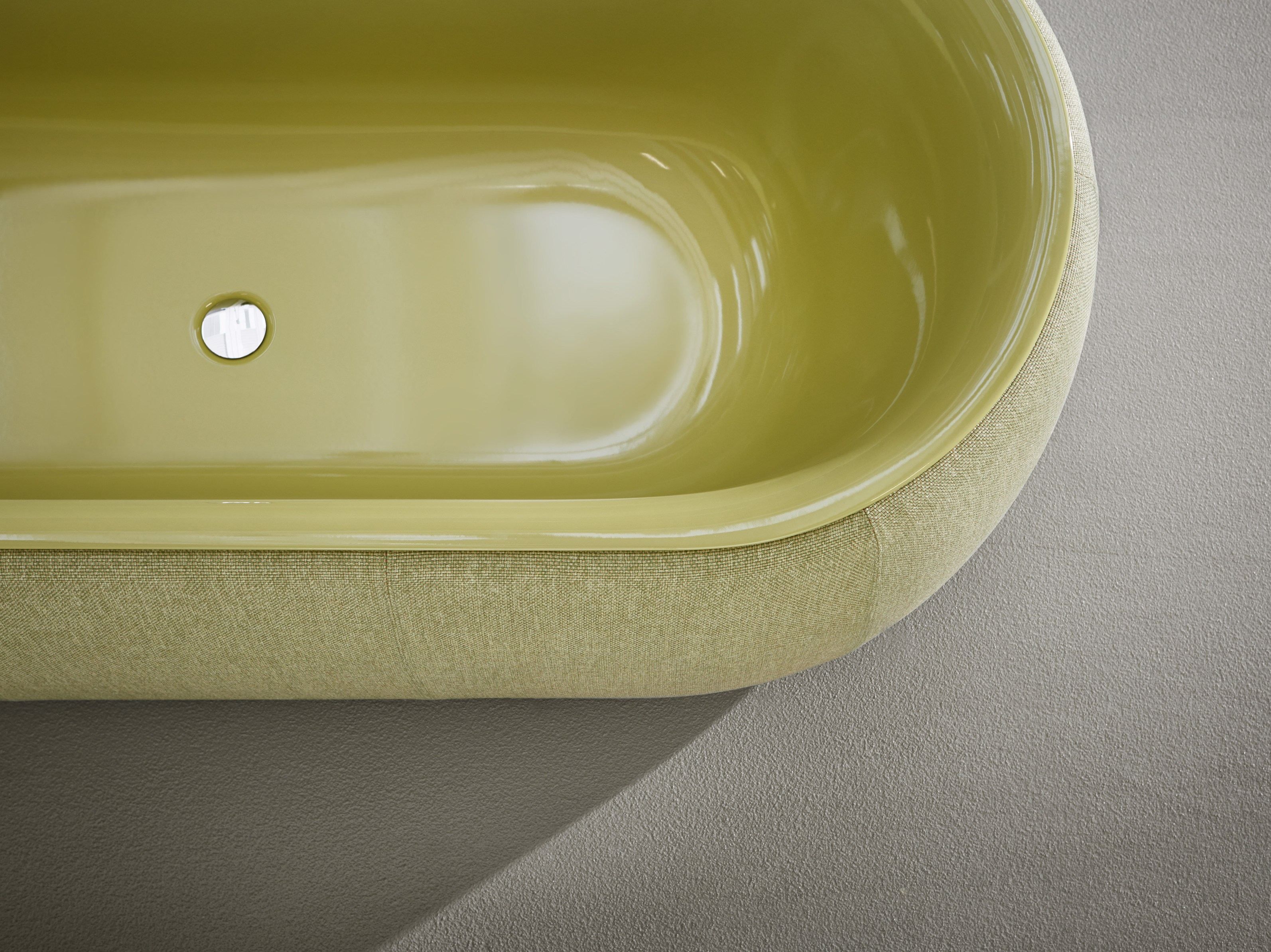 Эмалированная стальная ванна с тканевым покрытием Bette BetteLux Oval Couture ARCH-00051159 - Вид №9