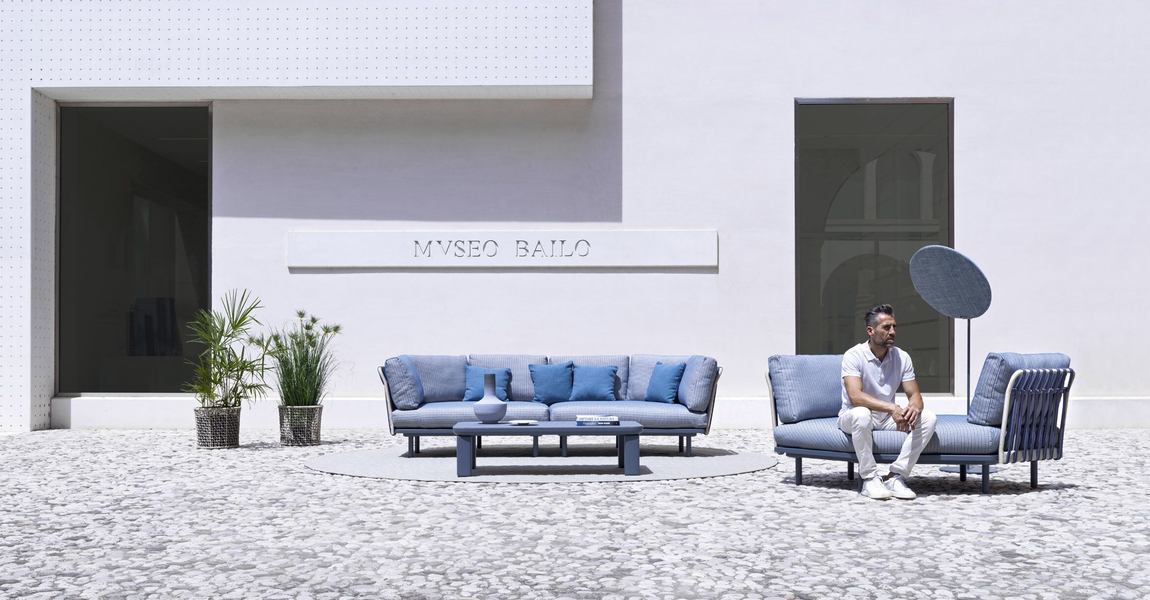 Алюминиевый садовый столик с керамической столешницей или HPL Varaschin Customade ARCH-00020895 - Вид №3