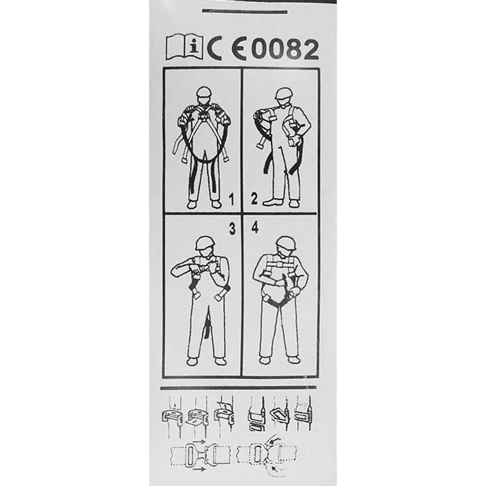 Привязь с 2 точками Delta Plus HAR22H размер S/M/L STLM-2197883 - Вид №8