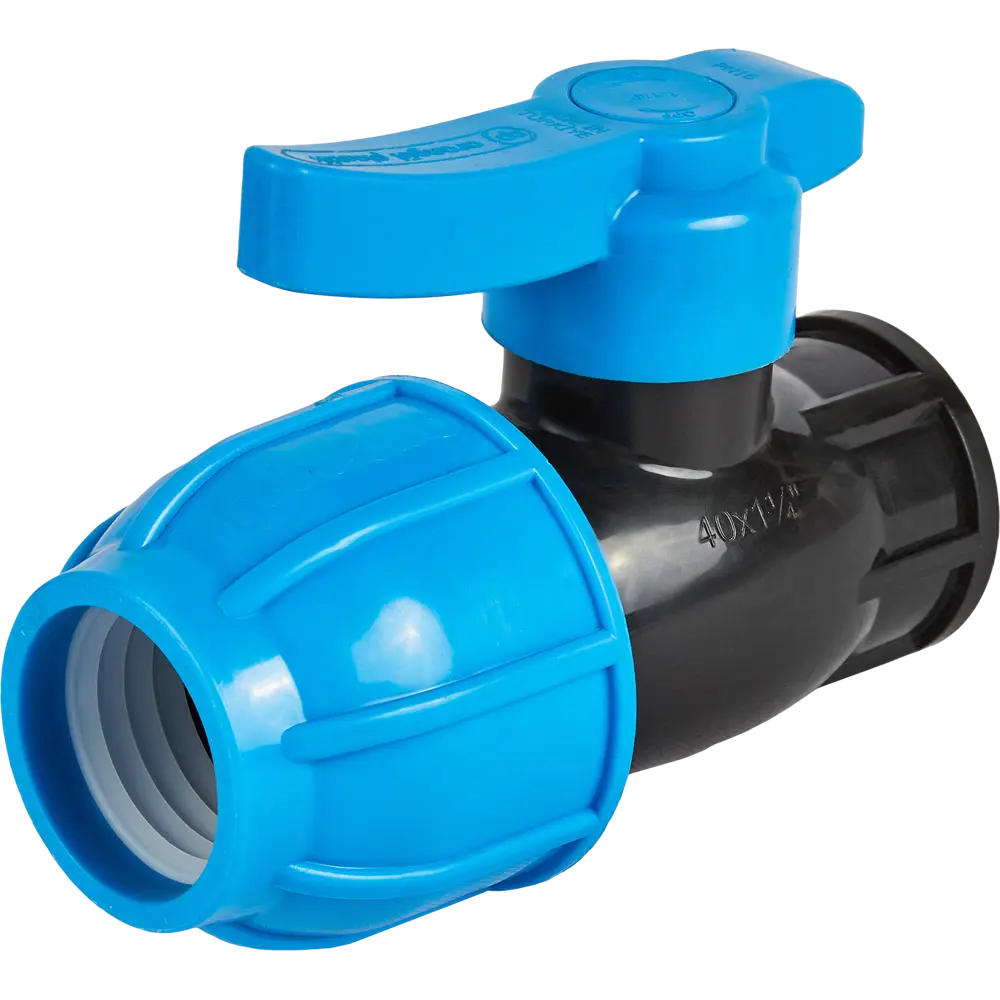 Шаровой кран Политэк 1 1/4" для систем водоснабжения 82382745 STLM-0810555