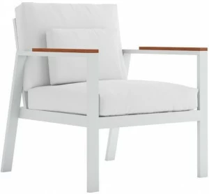 GANDIABLASCO Кресло из термолакированного алюминия с подлокотниками Timeless