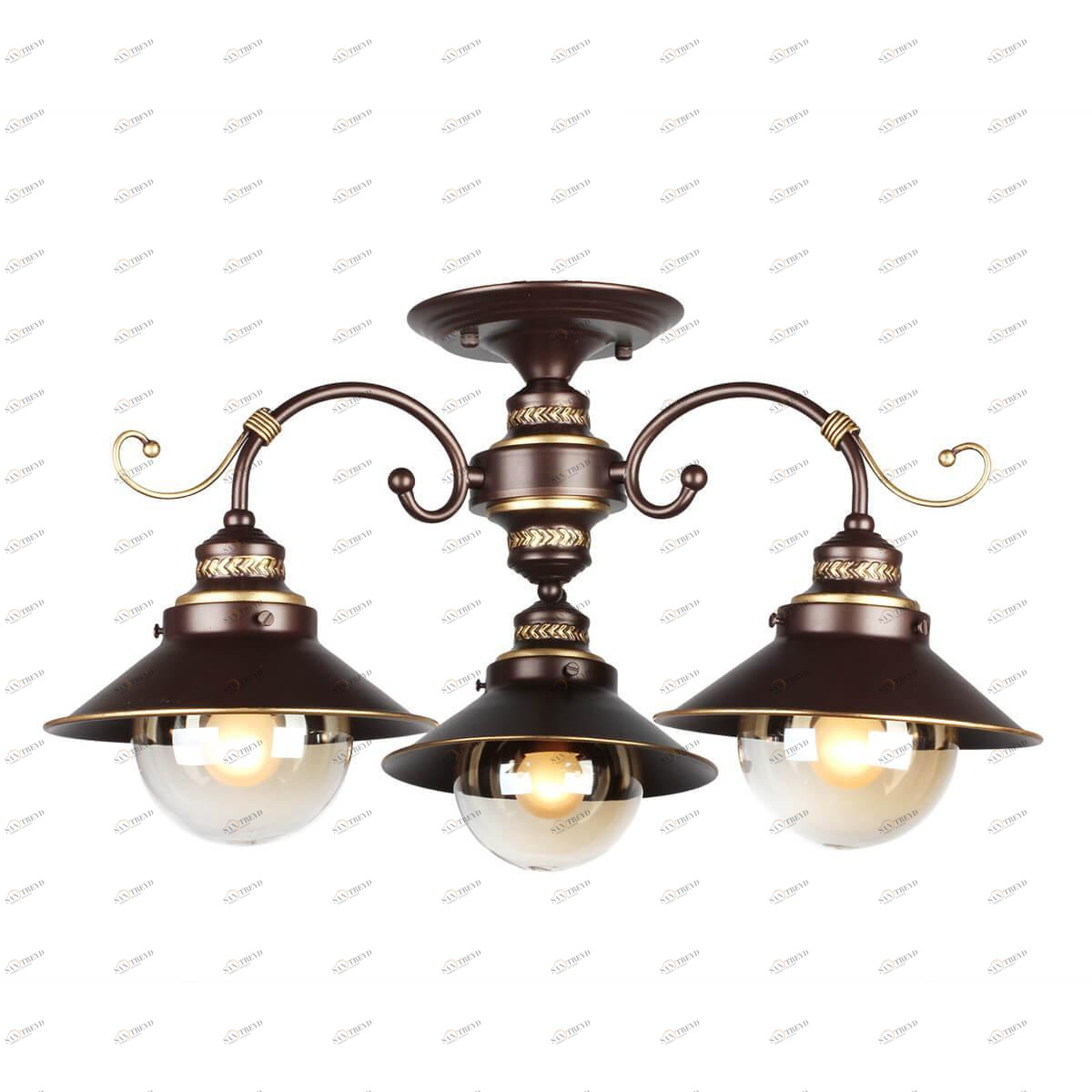 Потолочная люстра Omnilux OML-50407-03 OMNILUX OML-504 183132 Коричневый 