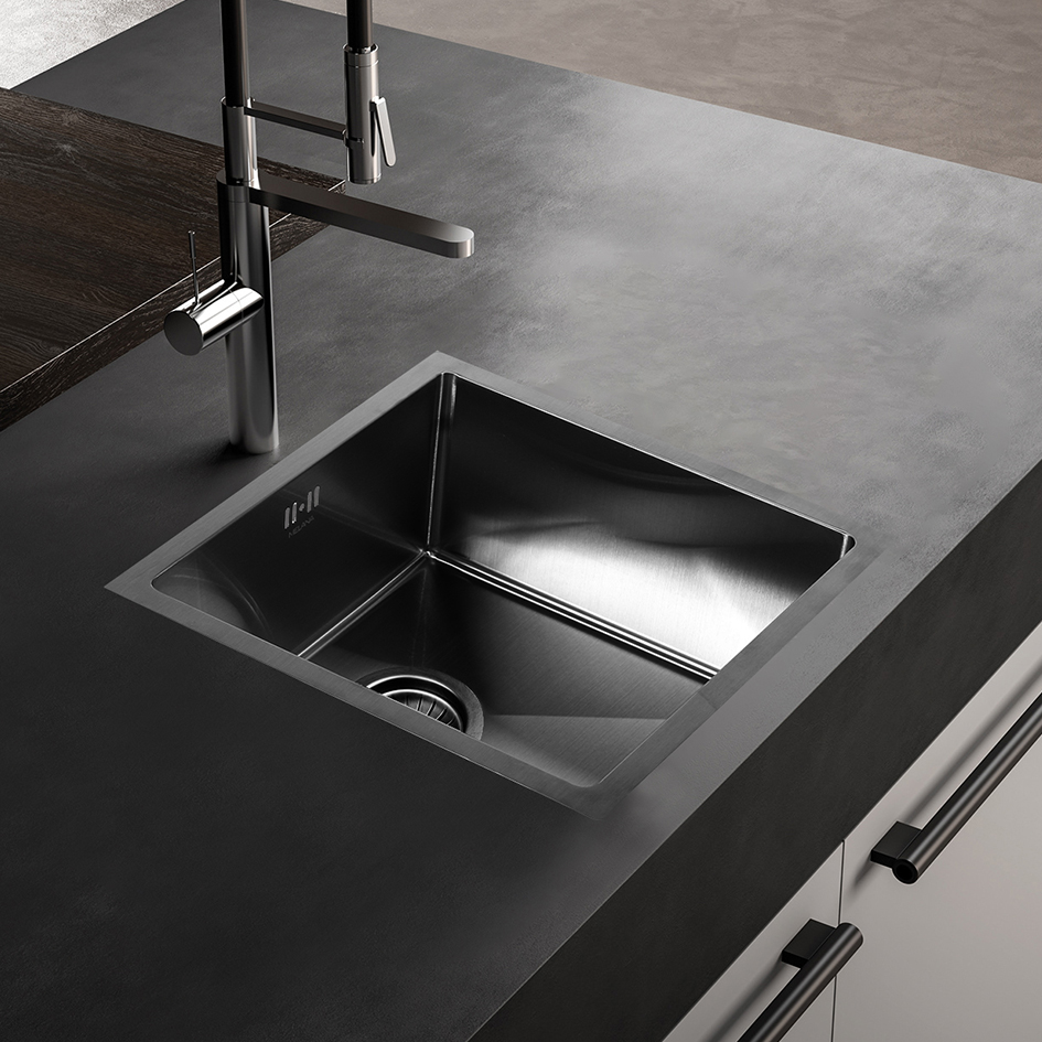 Мойка D4645HB MELANA ProfLine 1,2/200 ГРАФИТ врезная квадратная D4645HB D4645HB графит - Вид №2