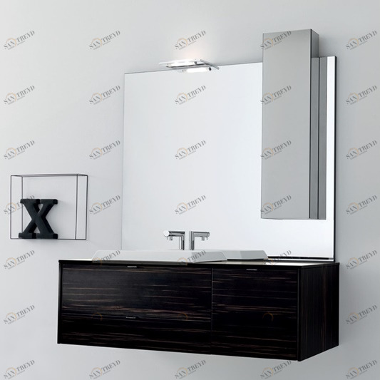 Комбинация ванной комнаты PV29 в отделке Diamond Ceramica / X22 Nero / 80 Ebano MILLDUE PIVOT PIVOT29