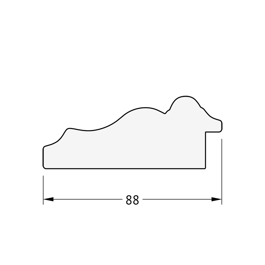 BY 4017 Зеркало с гравировкой в багетной раме - римское золото 88 mm EVOFORM Exclusive-G - Вид №4