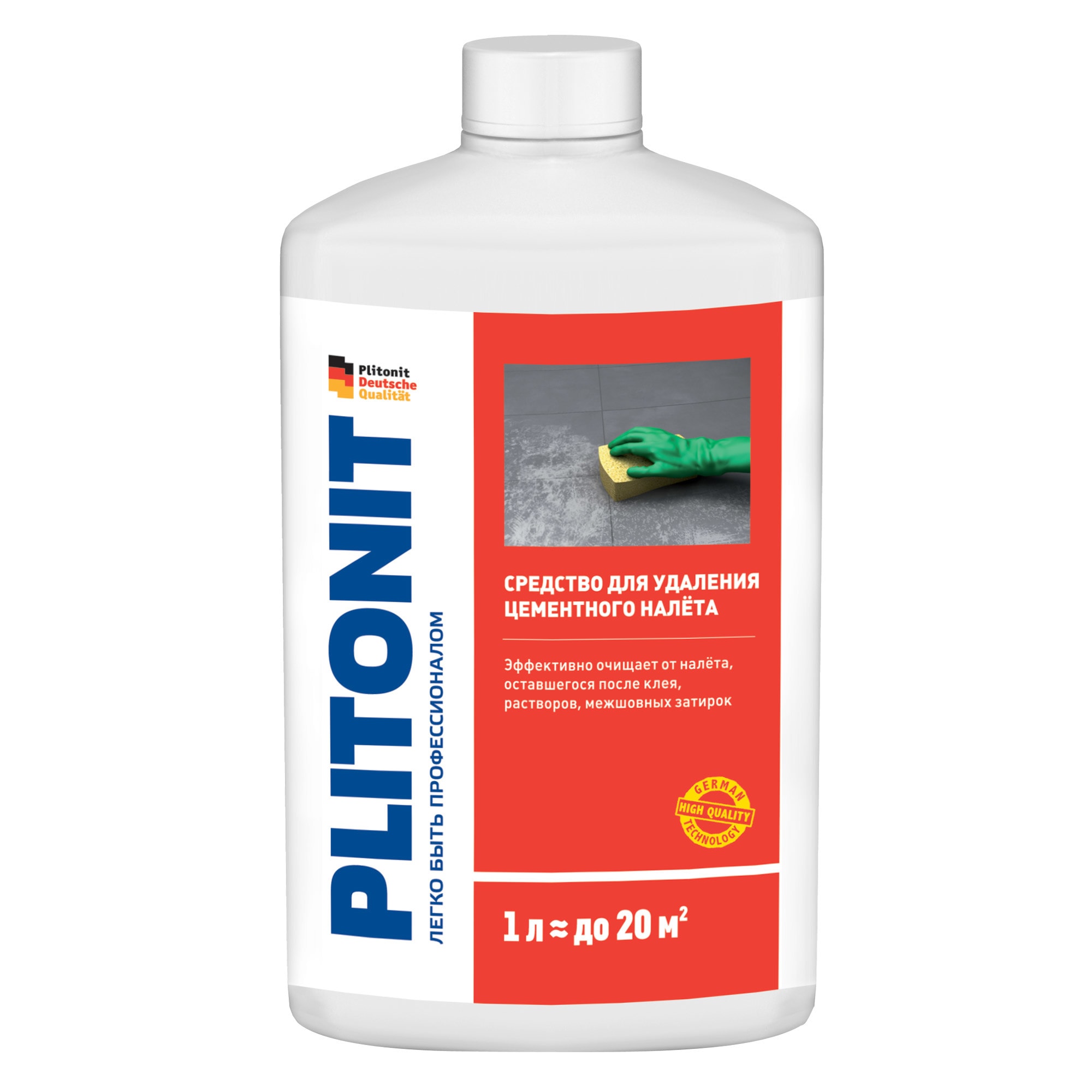 18185568 Средство для удаления цементного налета Plitonit, 1 л Santreyd 