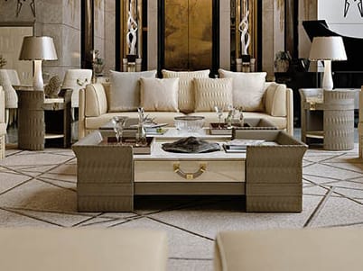 Мраморный прямоугольный низкий журнальный столик Turri номер три ARCH-00152052