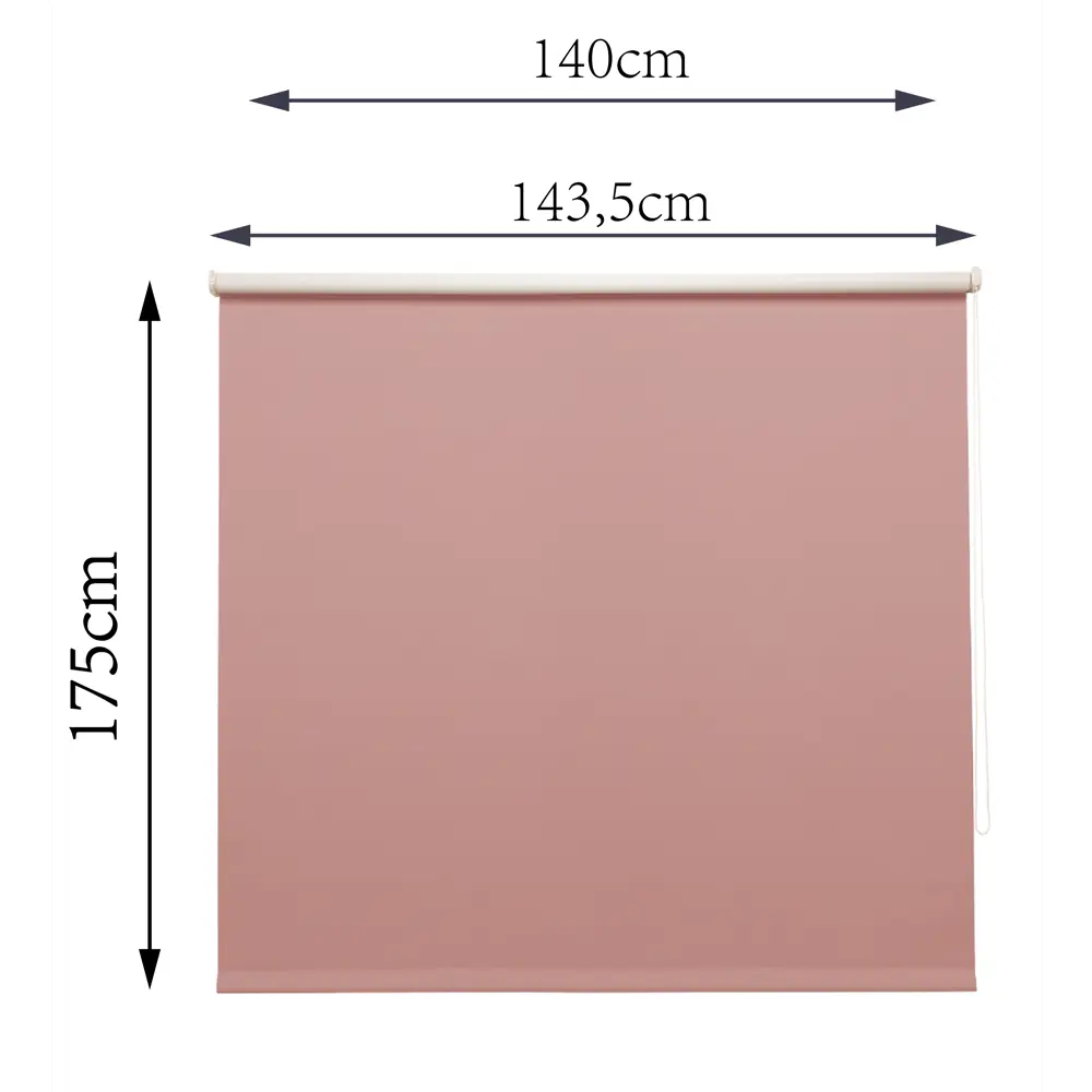 Штора рулонная блэкаут Inspire Santos 140x175 см сиреневая Santal 4 82688250 STLM-2104410 - Вид №7