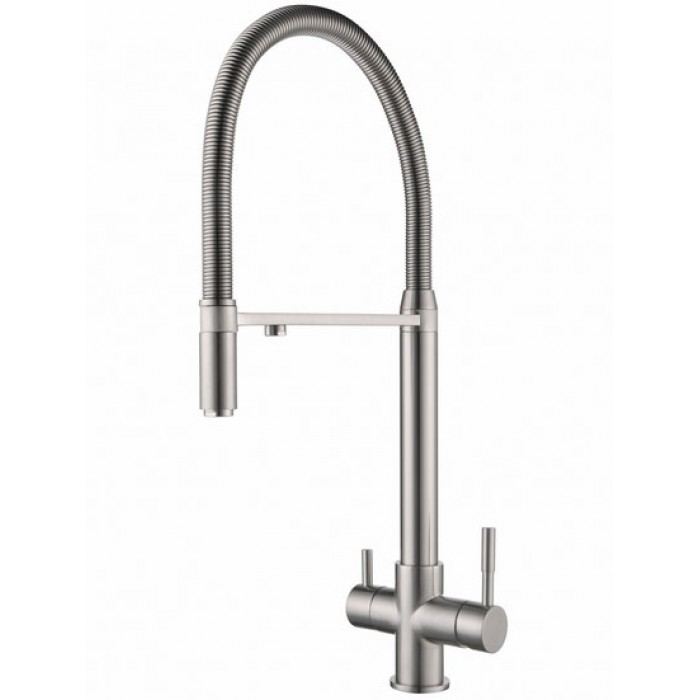 Zorg ZR 337 YF nickel Смеситель для кухни Zorg 586х230  - Вид №1